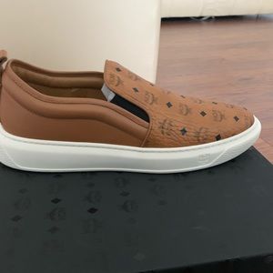 MCM Cognac Slip Sneaker